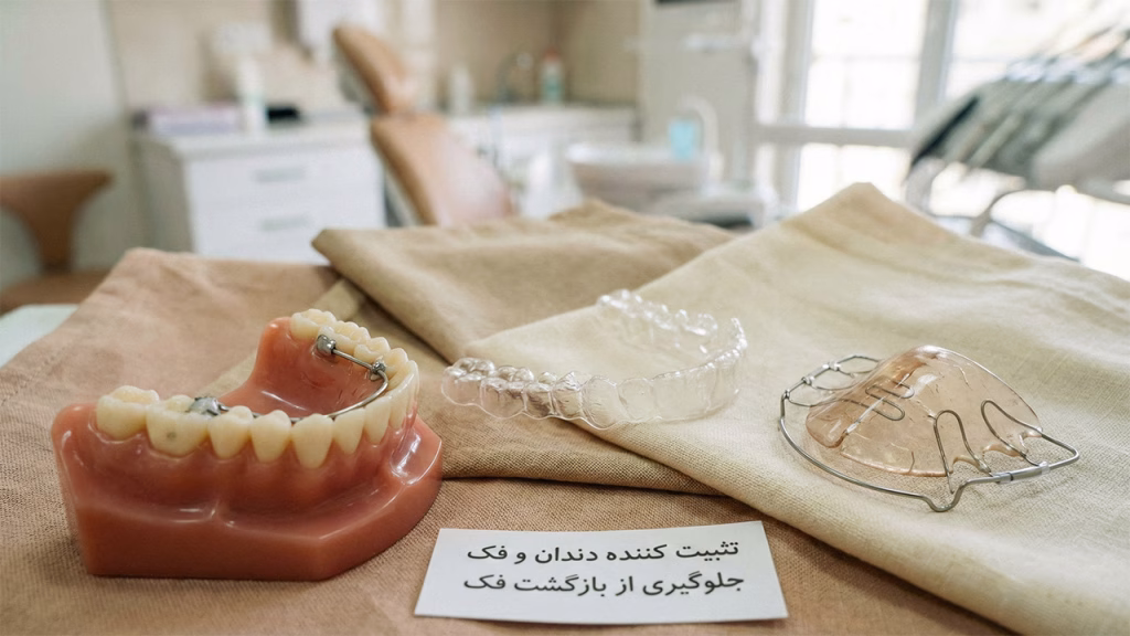 ریتینر ارتودنسی برای جلوگیری از بازگشت فک